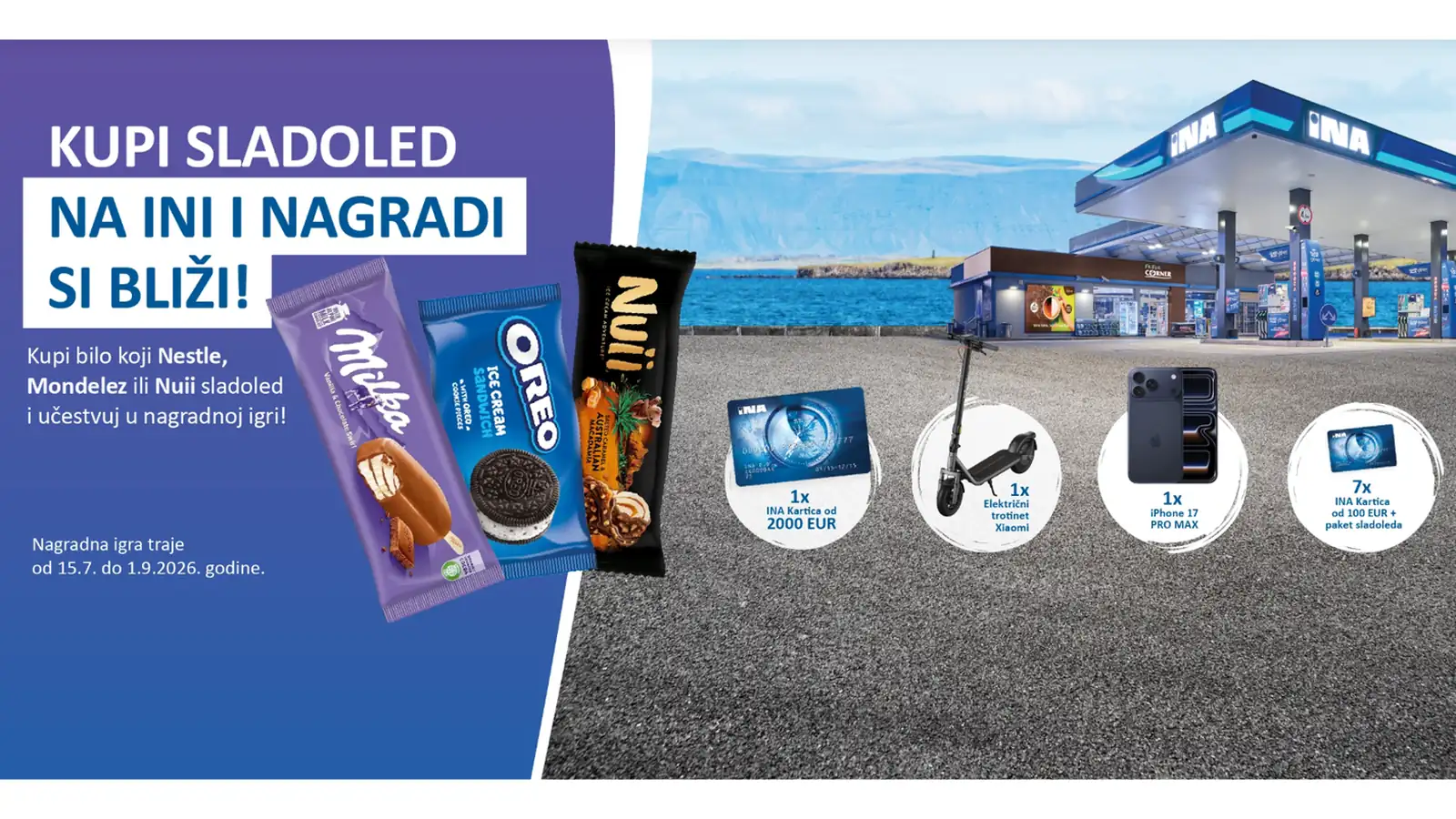 INA nagradna igra: Kupi sladoled na Ini i nagradi si bliže!