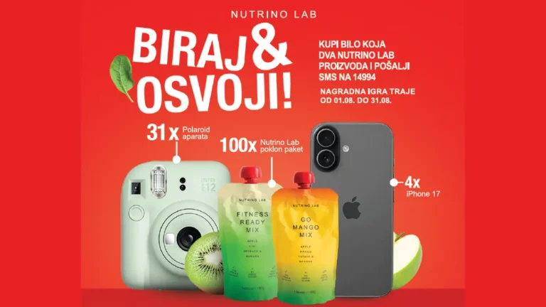 NUTRINO LAB nagradna igra: BIRAJ I OSVOJI