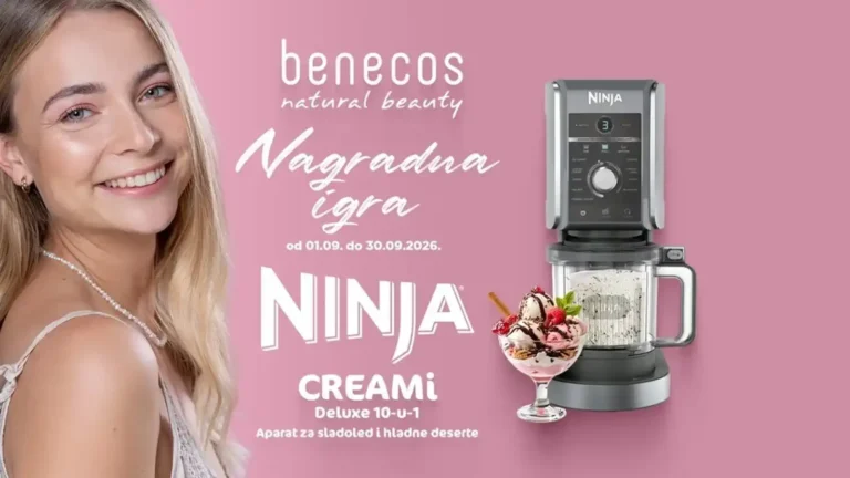 Benecos nagradna igra za Ninja CREAMi deluxe aparat za sladoled